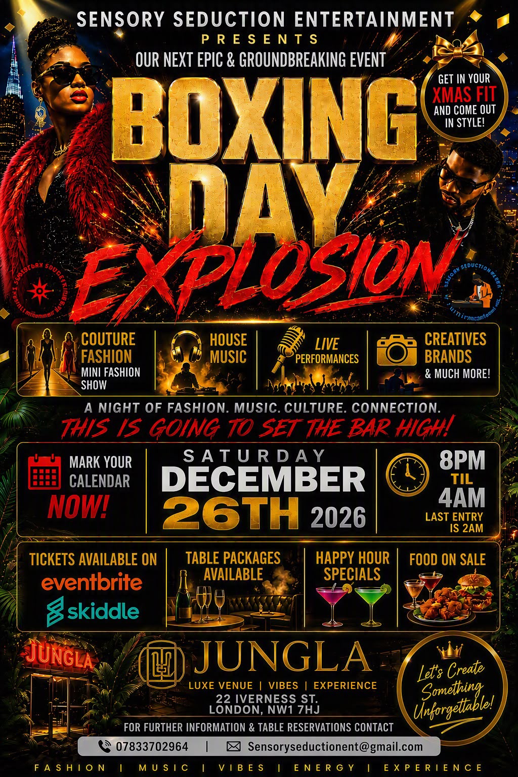 Boxing Day Explosion 2026 main event poster