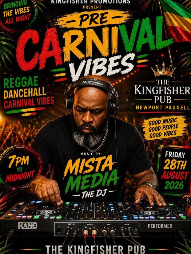 DJ Rymes UK Pre-Carnival Vibes event flyer